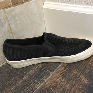 Black Suede American Eagle Sneaker Shoe